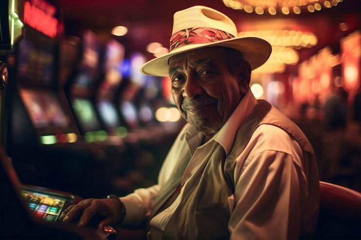 Live dealer in action Live dealer at nomor kamboja shuffling cards in No Commission Baccarat studio